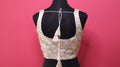 Women's Ivory Gold Banarasi Brocade Sleeveless Readymade Blouse