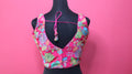 Women's Hot Pink Floral Embroidered Designer Readymade Blouse