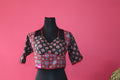 Women's Multicolor Ajrakh Printed Cotton Designer Readymade Blouse – Open Back with Dori Tie-Up